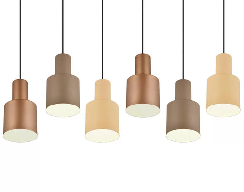 Trio Leuchten hanglamp Agudo - 6 lichts - 85  x 150   cm - zwart