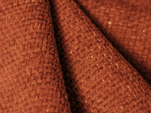 Cosmopolitan Design Panoramische hoekbank links Arendal 7-zits, chenille, terracotta - 262x364x70cm