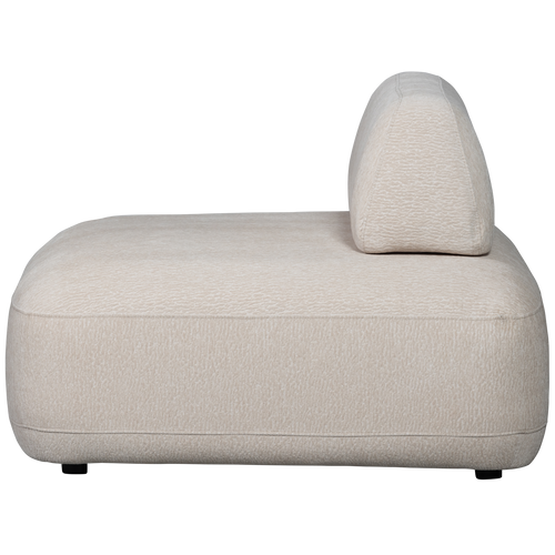 WOOOD fauteuil met verplaatsbare rugleuning Sterck - Polyester - Zand - 118x102x41 - vtwonen shop
