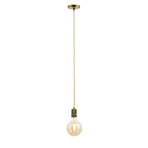 Lighto | Pendel Champagne Goud | Inclusief Lichtbron Goud | Classic | 1.5m Snoer | Met Plafondkap - vtwonen shop