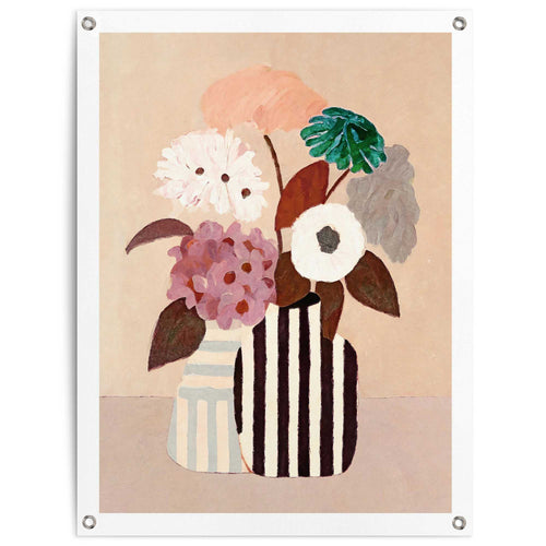 Reinders Autumn Flowers tuinposter -  meerkleurig/multi color - tuin - 80x60cm