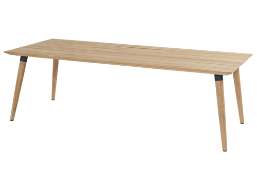 Hartman Tuintafel Sophie Studio - Naturel/Zwart Teakhout - 240x100x76cm - vtwonen shop