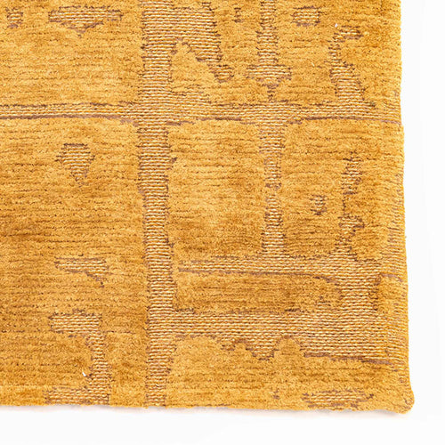 Louis De Poortere binnen & buiten machinewasbaar vloerkleed Structures Baobab van 70% gerecycled PET - geel - 170x235cm