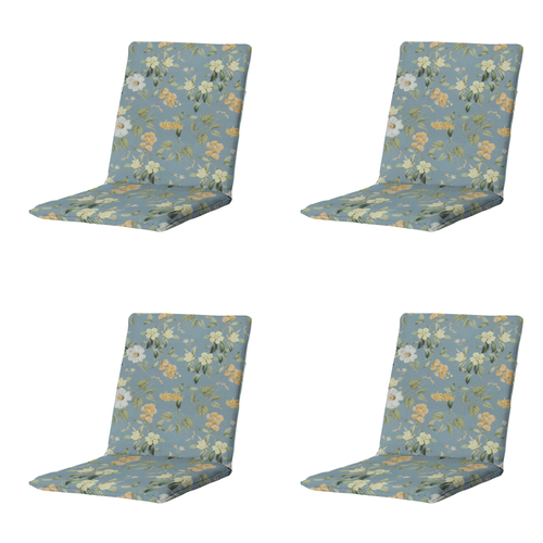 Madison stapelstoelkussen Julliete - mulitkleur - 97x49x5cm - set van 4