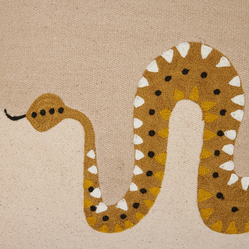 Madura Kussenovertrek Teoti natuurlijke en gouden python 40x60 cm