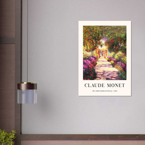 Artfulprints Poster Claude Monet - The artist's garden in Giverny II   - 50x70 cm - Meerkleurig