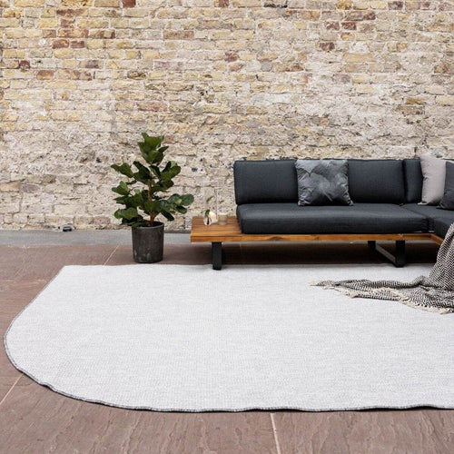 Buitenkleed Ronde hoek - Mono - Grijs/Wit - Dubbelzijdig - EVA Interior - 240 x 340 cm - vtwonen shop