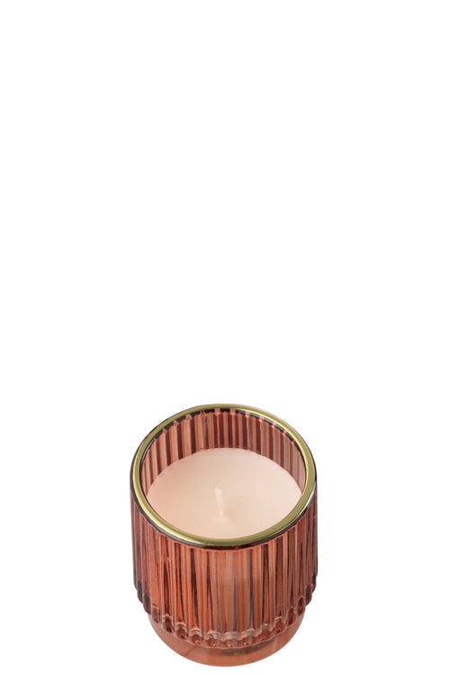 J-Line geurkaars Olive & Frank Incense - was - rood - small - 19U