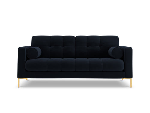 Cosmopolitan Design Bank Bali 2-zits, flueel, donkerblauw - 96x152x75cm