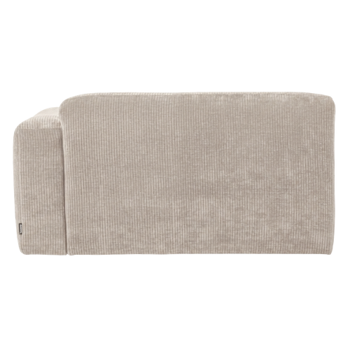 WOOOD 1,5-zits bank arm rechts Mojo Base - Rib - Ecru - 74x145x97