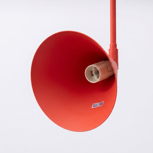 Sollux Lighting Wandlamp NOX 1 rood met schakelaar - 14x61x30cm