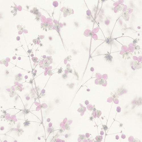 Livingwalls behang bloemmotief roze, wit en grijs - 53 cm x 10.05 m - AS-387264