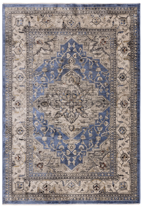 Vloerkleed Easy Living Sovereign Blue Medallion 160x240 cm - vtwonen shop