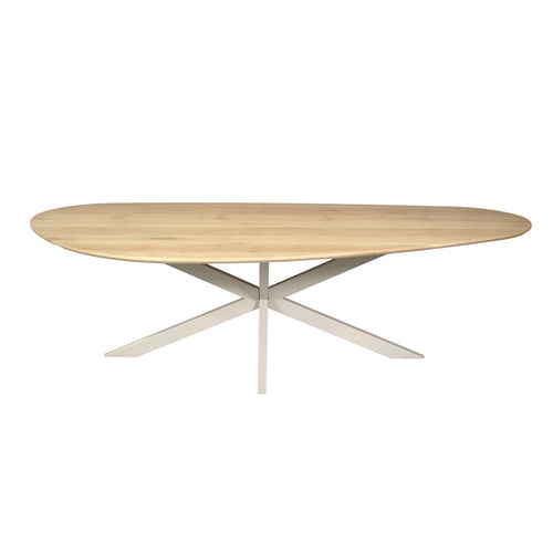 Starfurn Eettafel Cloud - Rechthoekig Zand/Eikenhout - 240x110x76cm