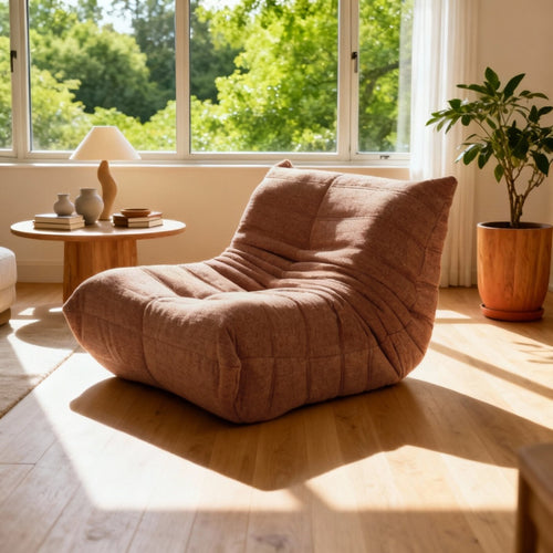 Giga Meubel Fauteuil Bear - Bruin Stof - 87x97x69cm - vtwonen shop