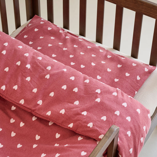Petite Amélie Dekbedovertrekset – 120x150 cm –  Flanel - Heart - vtwonen shop