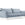 Cosmopolitan Design Bank Vienna 4-zits, flueel, lichtblauw - 92x230x95cm