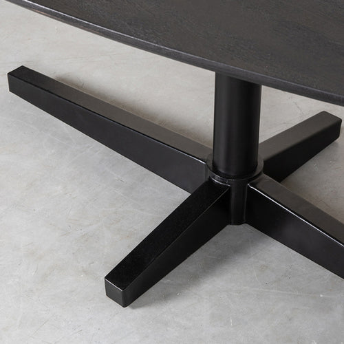 LABEL51 Eettafel Rosie - Zwart Mangohout - 180x100x76cm
