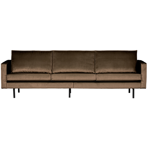 BePureHome 3-zits bank Rodeo - Velvet - Taupe - 85x277x86 - vtwonen shop