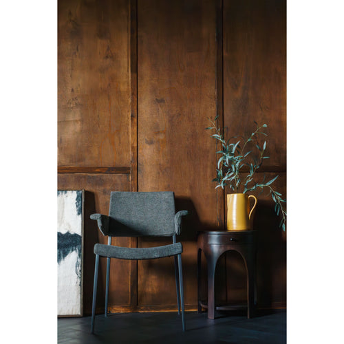 Dutchbone Portland Eetkamerstoelen Armleuning Grijs - Set van 2