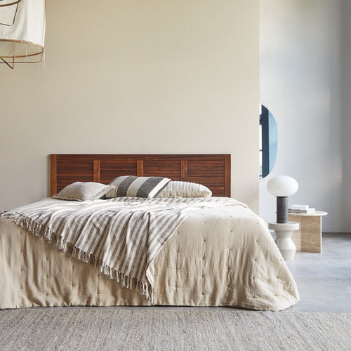 Tikamoon Hoofdbord van massief acaciahout 180 cm - Bruin - vtwonen shop