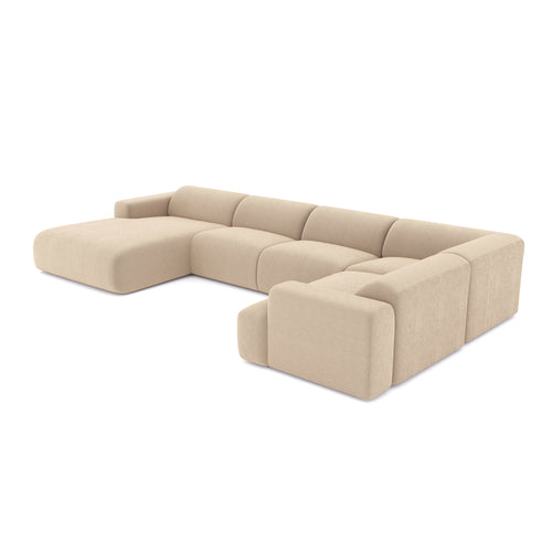 Sia Home - Panoramische banken MYRA - Corduroy - Beige - 354cm - vtwonen shop