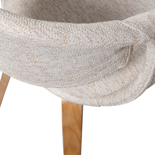 WOOOD eetkamerstoelen Yossi Houten Naturel Poot - Naturel - Set van 6
