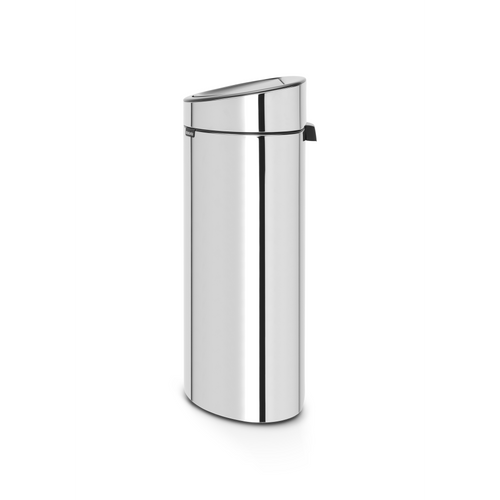 Brabantia Touch Bin New afvalemmer, 40 liter, kunststof binnenemmer - Brilliant Steel