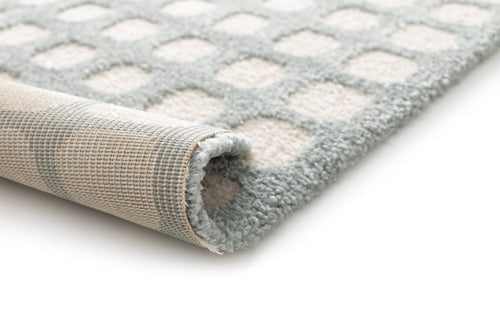 AFK Living vloerkleed Pixel - reliëfeffect - blauw - 200 x 290 cm