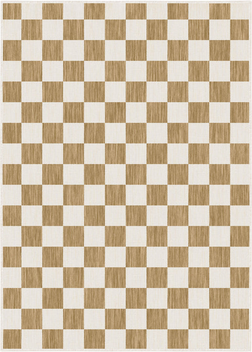 Buitenkleed Level blokken - checkerboard jute - Interieur05 - 200 x 290 cm - vtwonen shop