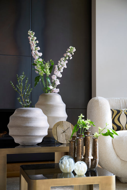 Light & Living vaas NAYORO - Ø32.5x29cm - bruin - vtwonen shop