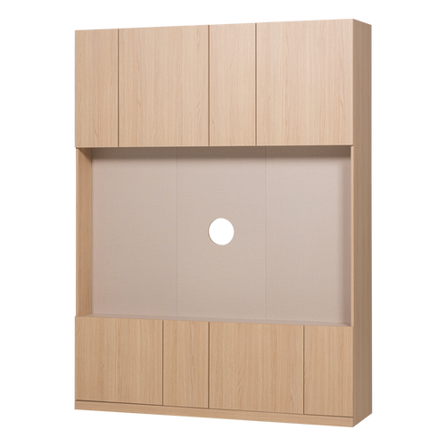 WOOOD tv opbergkast 160 cm Build - Eiken Fineer - Naturel - 215x160x41