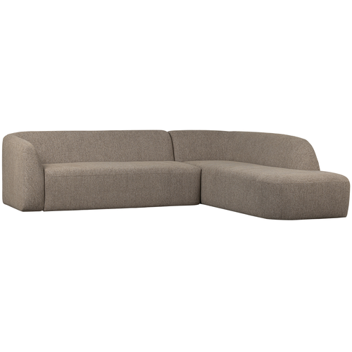 BePureHome hoekbank rechts Sloping - Chenille - Lichtbruin Melange - vtwonen shop