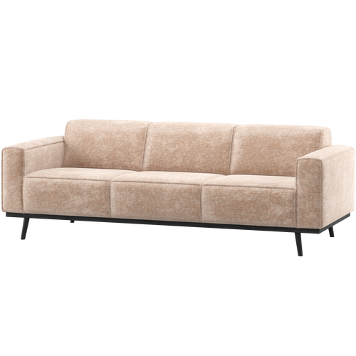 WOOOD 3-zits bank 230 cm Statement - Chenille - Velvet Naturel - vtwonen shop