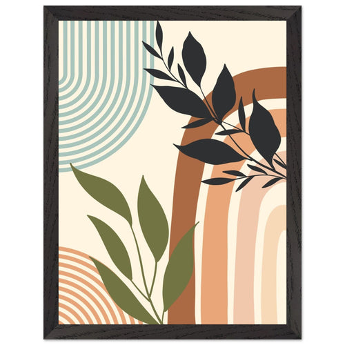 Artfulprints Poster met Lijst Boho – Natural tones   - 30x40 cm - Meerkleurig