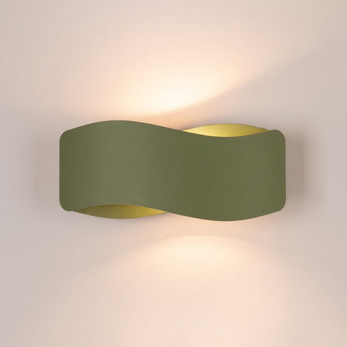 Sollux Lighting Wandlamp TILA 30 olijfgroen - 30x11x13cm
