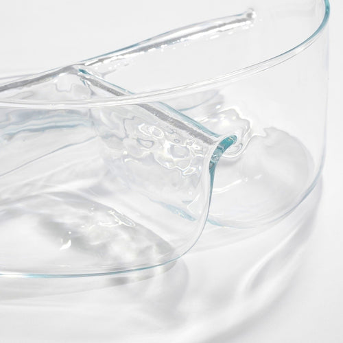 Mica Decorations Linda Snackschaal met Vakjes - H9 x Ø26 cm - Glas - Transparant