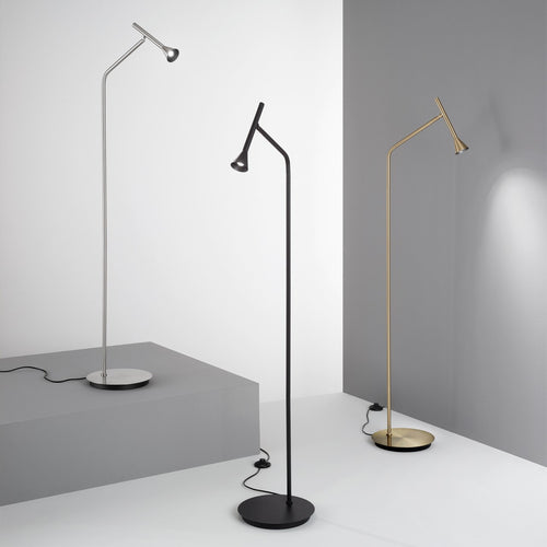 Ideal Lux DIESIS Led Reading Task Vloerlamp Zwart 3000K