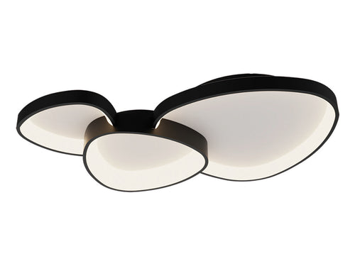 Freelight plafondlamp Organico - 3 lichts - 90  x 10.5   cm - zwart