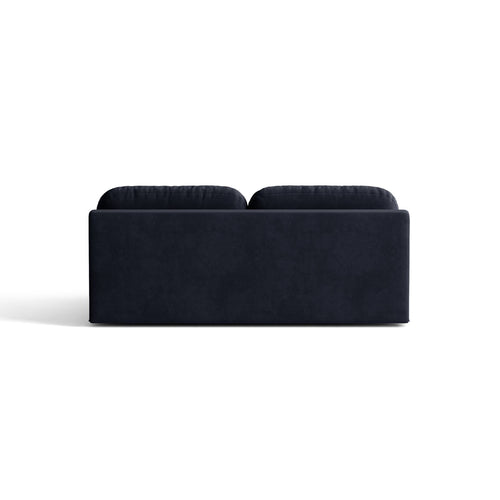 Cosmopolitan Design - Slaapbank met opbergdoos Sophia 3-zits, flueel koningsblauw - 110x202x89cm