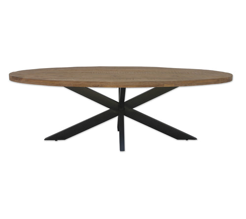 Brix eetkamertafel Ovaal - 210 cm - mangohout - bruin