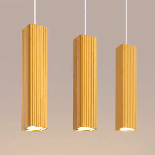 Sollux Lighting Hanglamp RAYO 3L geel - 45x6x98cm