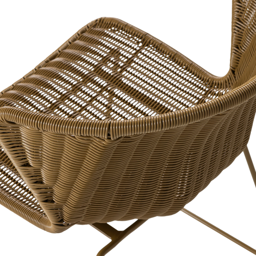 WOOOD tuinstoelen Wings - Honinggeel - Kunststof - 78x55x54 - Set van 2