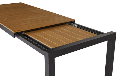 Lisomme Stef tuintafel bruin - verlengbaar - 205 x 100 cm