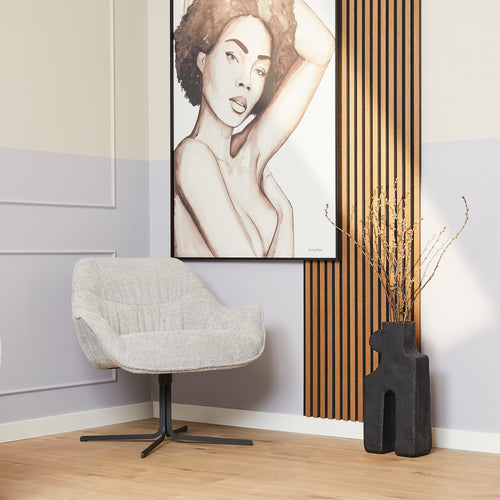 Starfurn  fauteuil Mila - grijs - 77x80x52cm