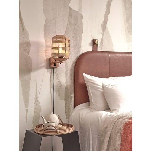 GOOD&MOJO wandlamp Tanami - bruin - Ø60cm - vtwonen shop