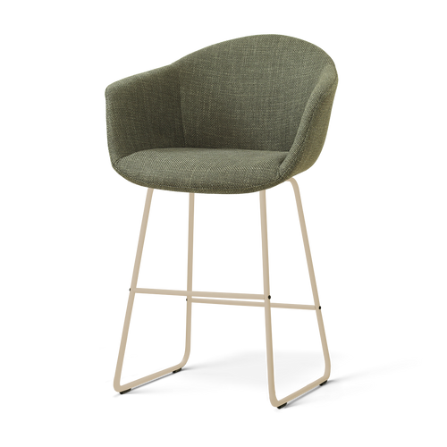 Nolon Nino-Otis barkruk forestgroen - beige onderstel - 65 cm