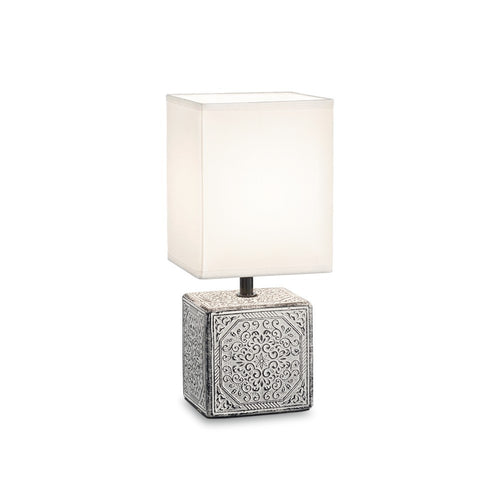 Ideal Lux KALI-1 - Tafellamp voor binnenshuis 1 licht wit met kap, E14