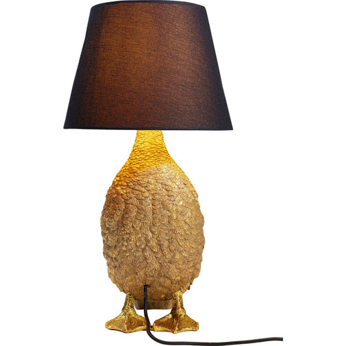Kare Design tafellamp - eend - goud en zwart