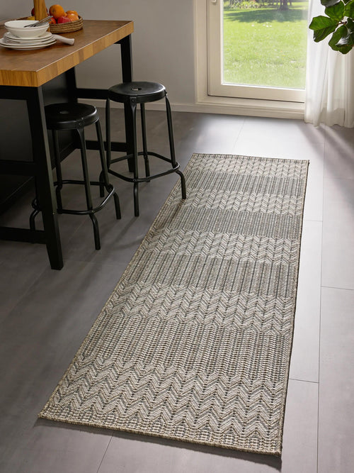 benuta binnen- en buitenloper Naoto - beige - 80x240 cm